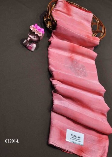 Eshvaani -07201-L   QueenPink Color Simply Stone Work Soft Chiffon Saree CM1232286 [RR1C]