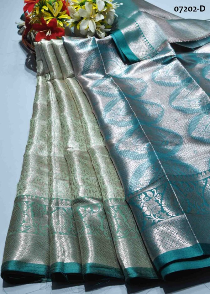 Ishanvi - 07202-D  Artichoke Green Color Excellent Raw Silk Saree CM1246068 (LR1C)
