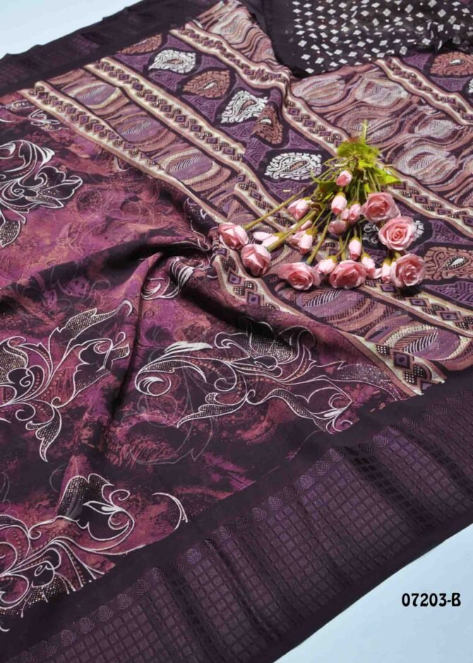 Nandini -07203-B  Purple Color New Arrival Trending Soft Georgette Saree CM1248914 [LR9D]