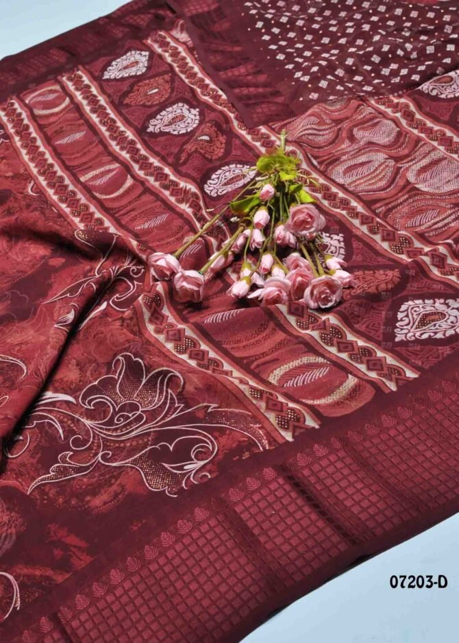 Nandini -07203-D  Maroon Color New Arrival Trending Soft Georgette Saree CM1248914 [LR9D]