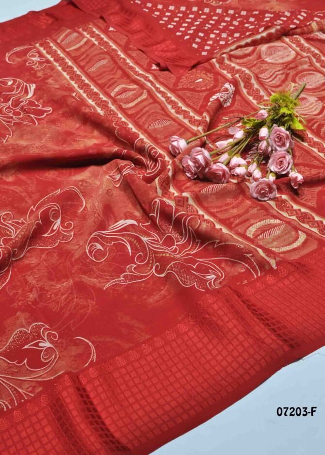 Nandini -07203-F  Red Color New Arrival Trending Soft Georgette Saree CM1248914 [LR9D]