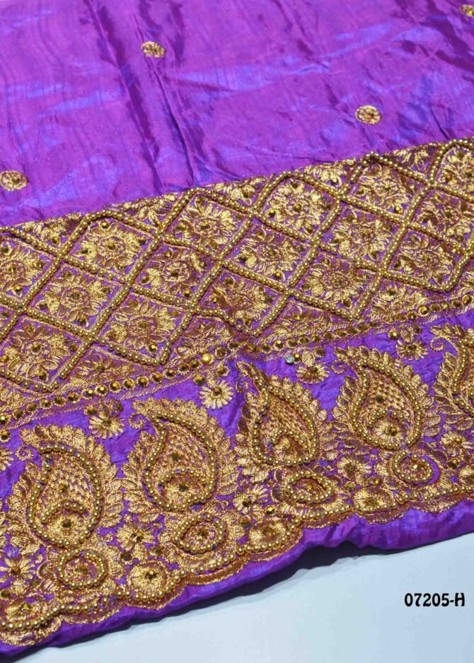 Venba -07205-H Violet Color Bahubali Sana Silk Blouse Material CM1233826 (RR1B)