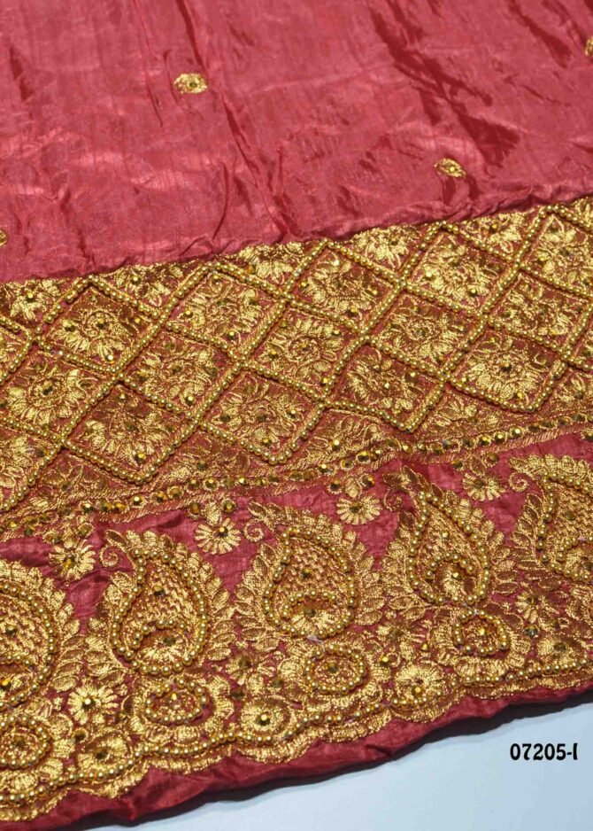 Venba -07205-I Ruby Red Color Bahubali Sana Silk Blouse Material CM1233826 (RR1B)