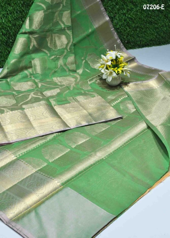 Varsha - 07206-E  Pickle Green Color Grand Look Traditonal Wear Cora Silk Saree CM1241596 (LR2B)