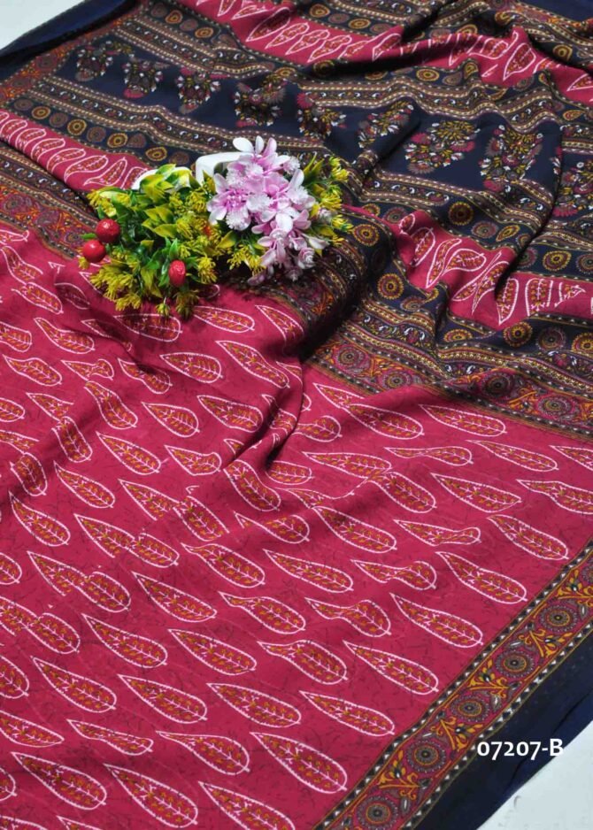 Nilashini -07207-B  Tomato Red Color Simply Soft Synthetic Saree CM1241890 [LR9C]
