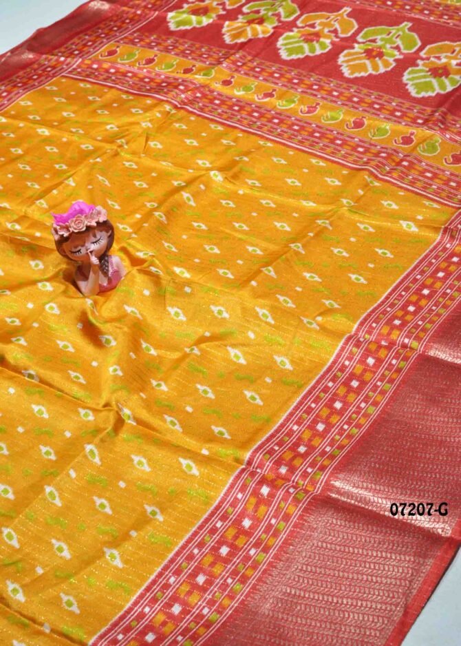 Agathazhagi -07207-G  DarkYellow Color Beautiful Look  Dola Silk Saree CM1221023 (RR1E)