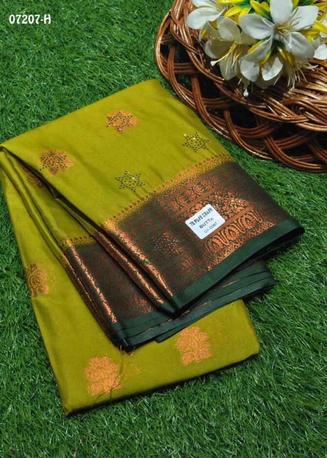 Magizhazhinie - 07207-H  Tea Green Color Traditional Look Mysore Crepe Silk Saree CM1253235 (LR3E)