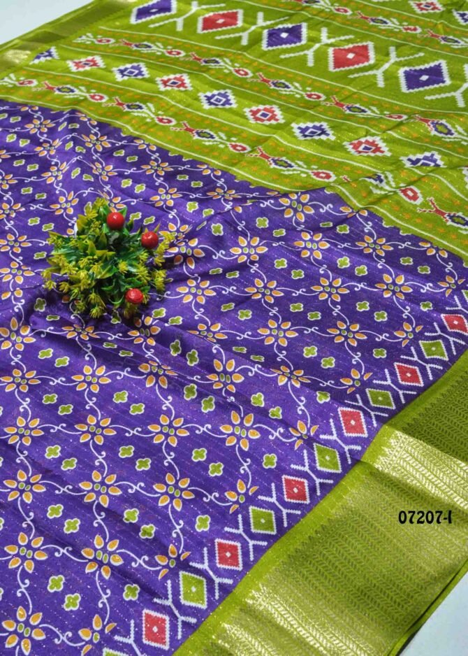 Akshitha -07207-I   Violet Color Beautiful Look  Dola Silk Saree CM1221023 (RR1E)