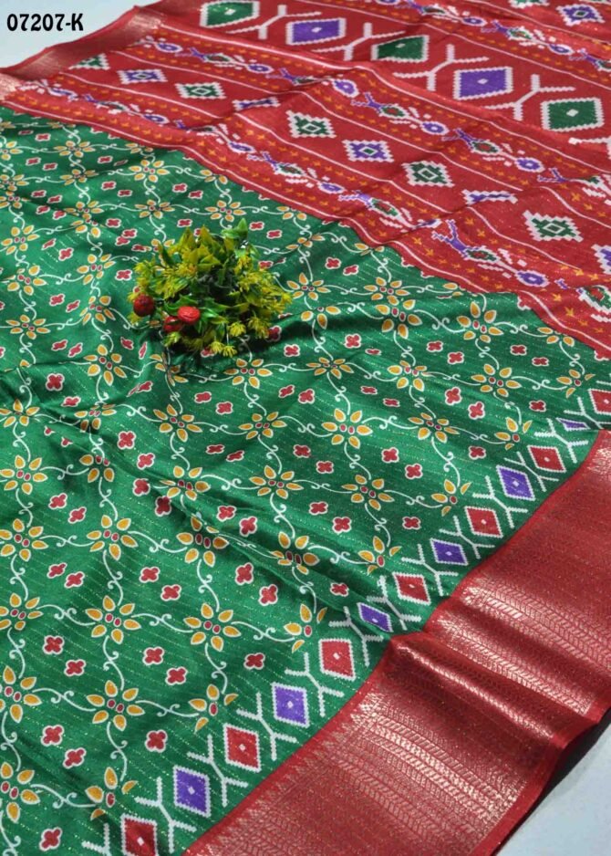 Akshitha -07207-K   Green Color Beautiful Look  Dola Silk Saree CM1221023 (RR1E)