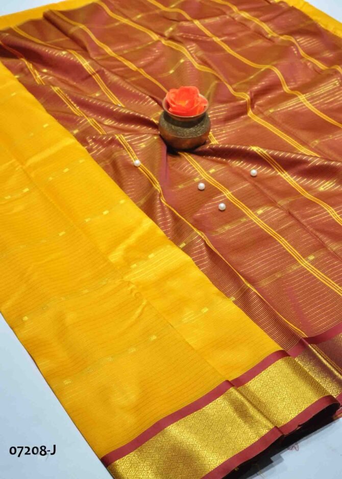 Banupriya - 07208-J  Bright Yellow Color Excellent  Aparna Saree CM1246051 [LR1D]