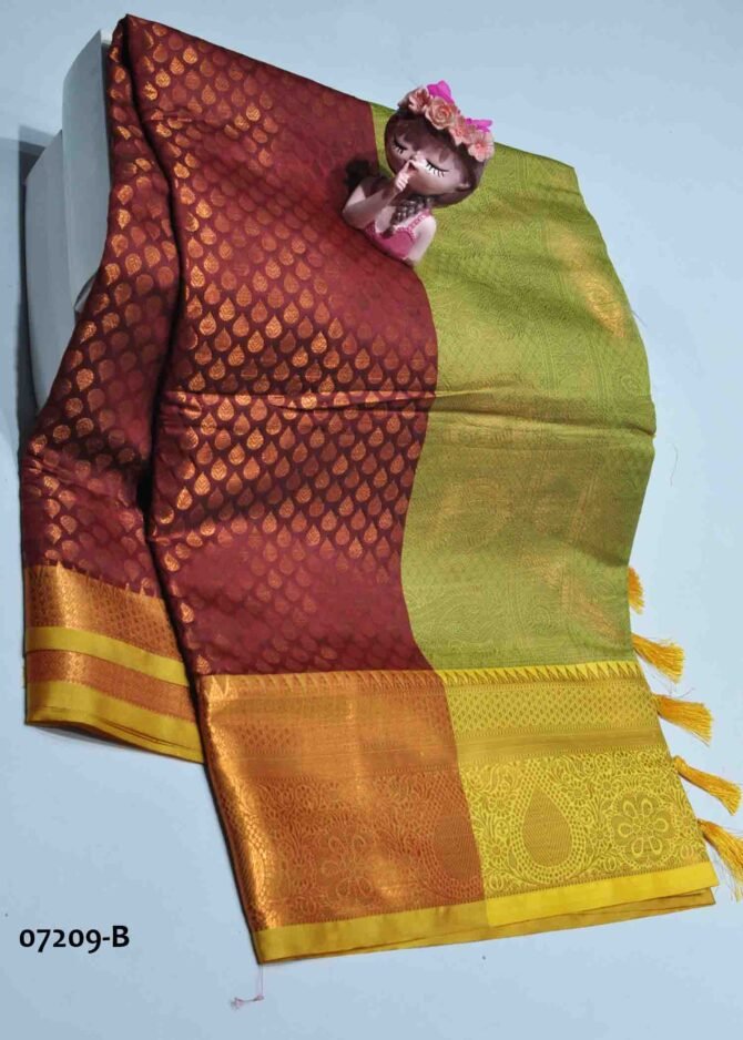 Dikshitha - 07209-B  Maroon Color Grand Look Traditonal Wear Raw Silk Saree CM1246086 (LR1C)