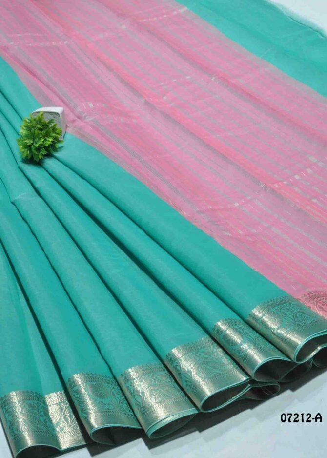Varshini -07212-A PineGreen Color Fancy Cotton Saree CM1238082 (RR2E)