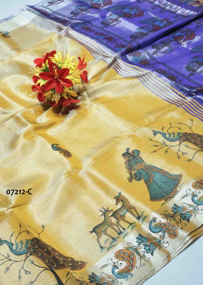 Shakshi -07212-C  Vanilla Yellow Color Elagant Rich Look Poly Silk Cotton Saree CM1246773 (LR13C)