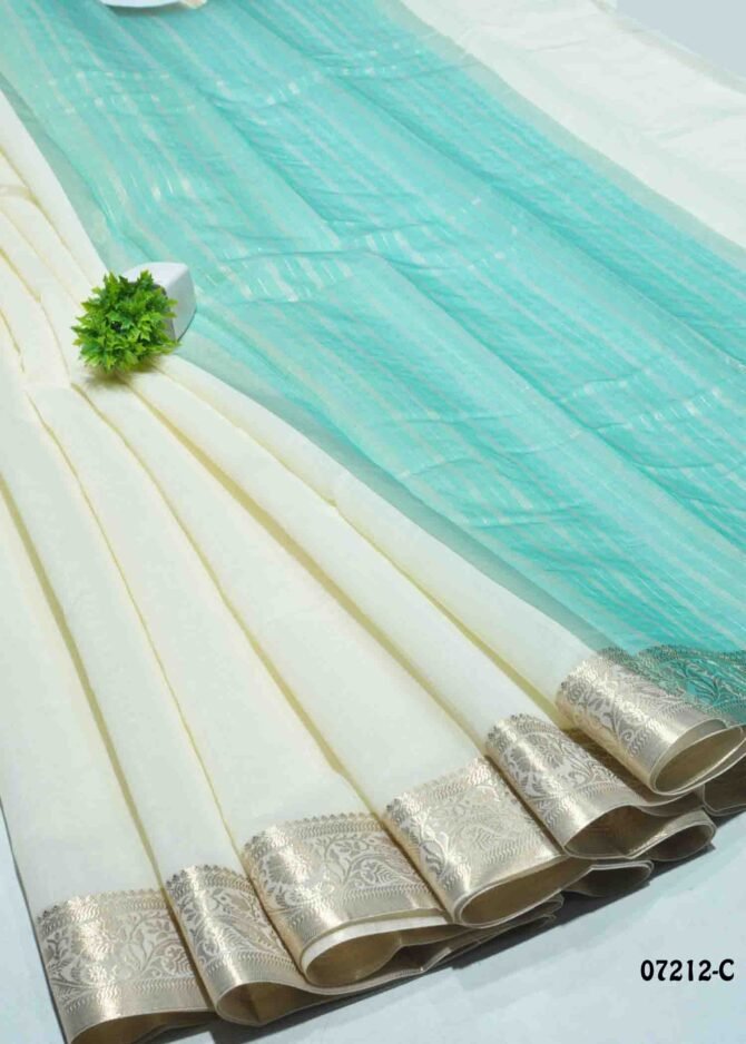 Varshini -07212-C Halfwhite Color Fancy Cotton Saree CM1238082 (RR2E)