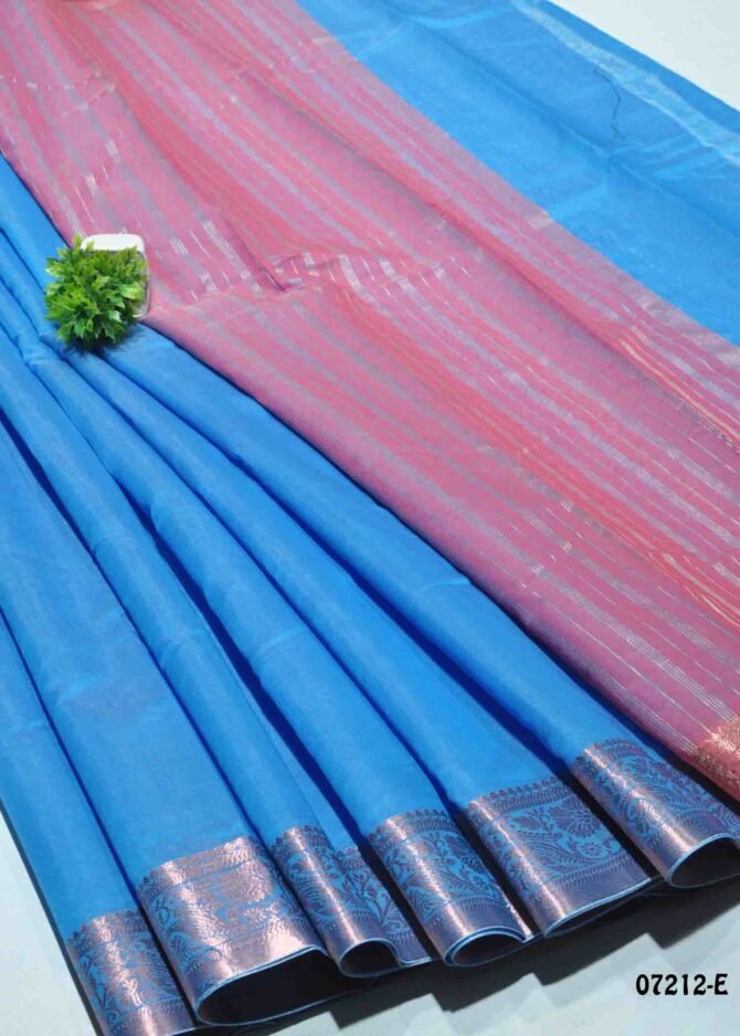 Varshini -07212-E  Blue Color Fancy Cotton Saree CM1238082 (RR2E)