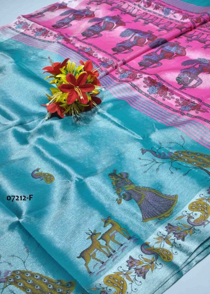 Shakshi -07212-F  SkyBlue Color Elagant Rich Look Poly Silk Cotton Saree CM1246773 (LR13C)