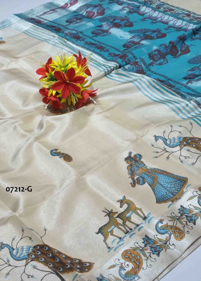 Shakshi -07212-G  Pearl Grey Color Elagant Rich Look Poly Silk Cotton Saree CM1246773 (LR13C)
