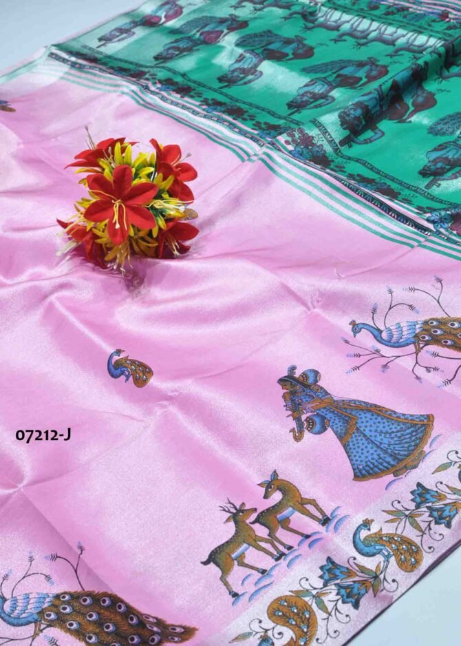 Shakshi -07212-J   Baby Pink Color Elagant Rich Look Poly Silk Cotton Saree CM1246773 (LR13C)