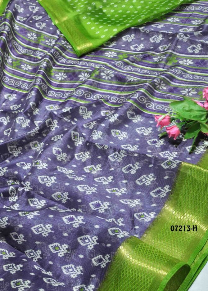 Yashika -07213-H  Lavender Color Simply Synthetic Cotton Saree CM1240547 (RR2D)