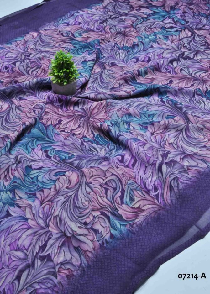 Nikitha -07214-A  Multi Color Fantastic Soft Georgette Saree CM1243559 (LR11D)