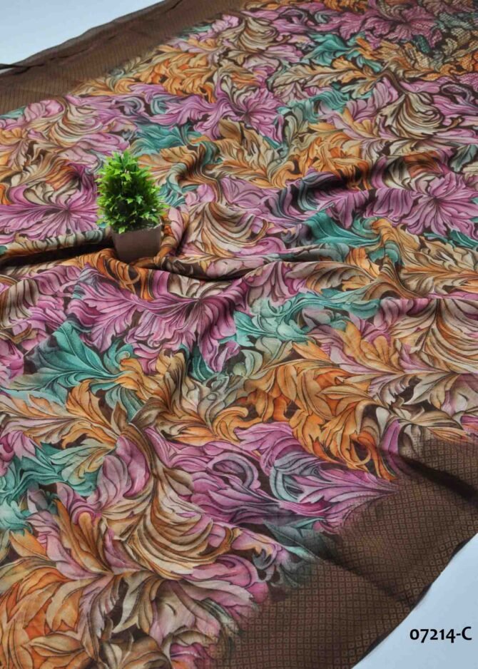 Nikitha -07214-C  Multi Color Fantastic Soft Georgette Saree CM1243559 (LR11D)