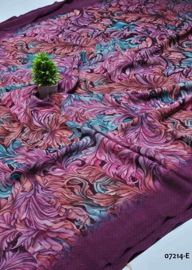 Nikitha -07214-E  Multi Color Fantastic Soft Georgette Saree CM1243559 (LR11D)