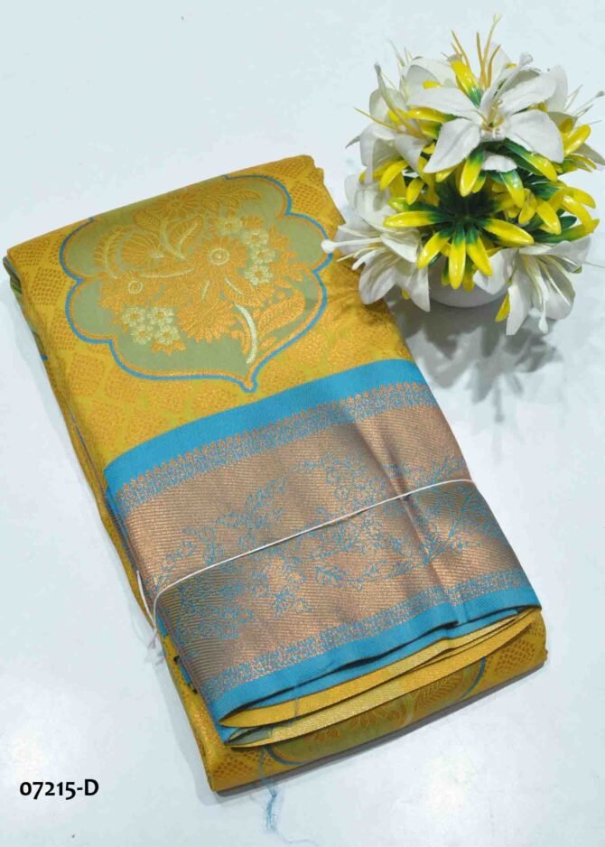 Ashwitha -07215-D  Lemon Yellow Color Traditional Look Banarasi Saree CM1239845 (LR1B)
