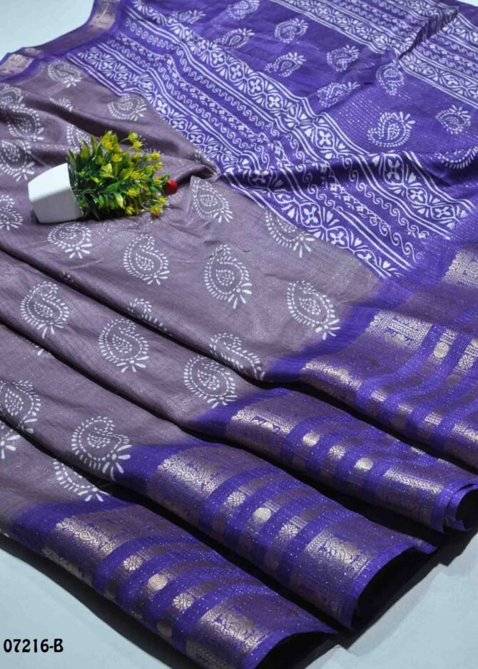 Rakshitha -07216-B  Lavender Color Taditional Look  Dola Silk Saree CM1240548 (RR2C)