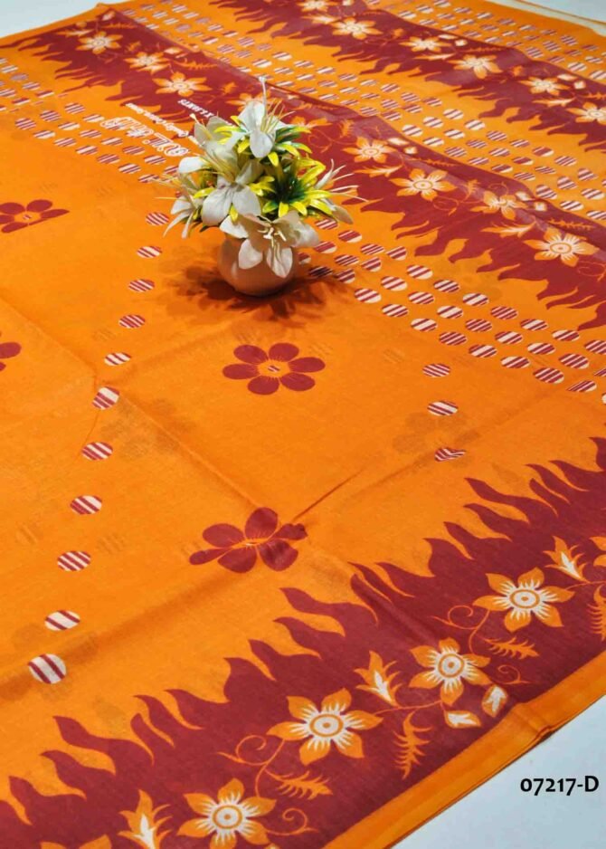 Agalya -07217-D   Dark Yellow Color Simple Look Voyal Cotton Saree CM1247221 [LR4D]
