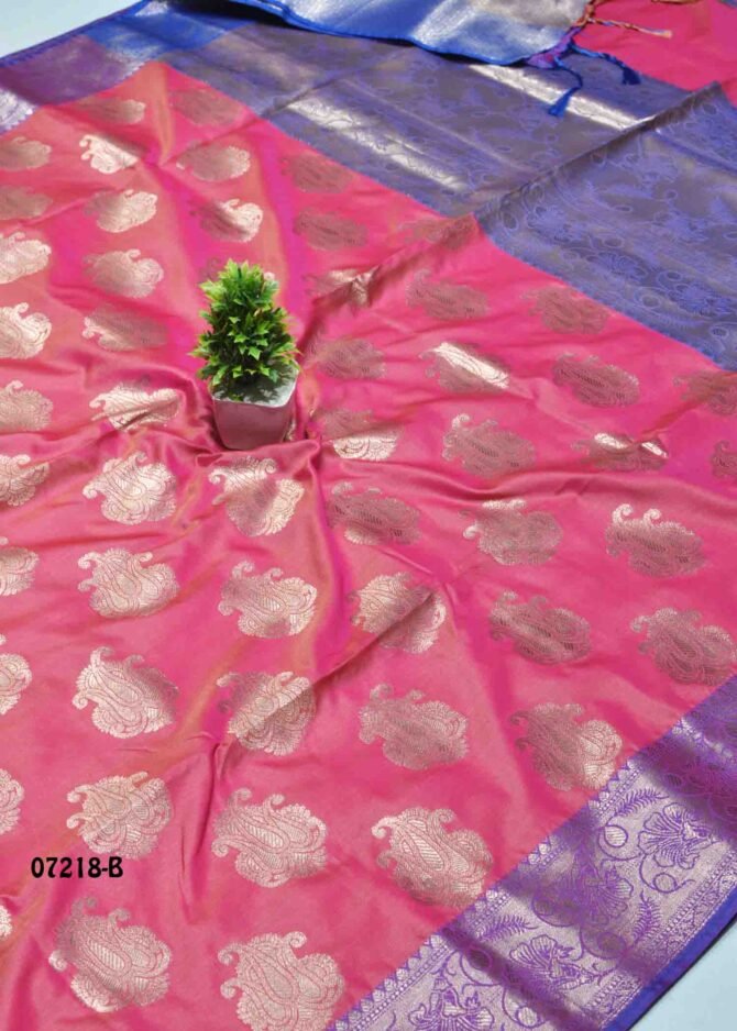 Rohini -07218-B   LipstickPink Color Traditonal Look Semi-Soft Silk Saree CM1239459 (RR2B)