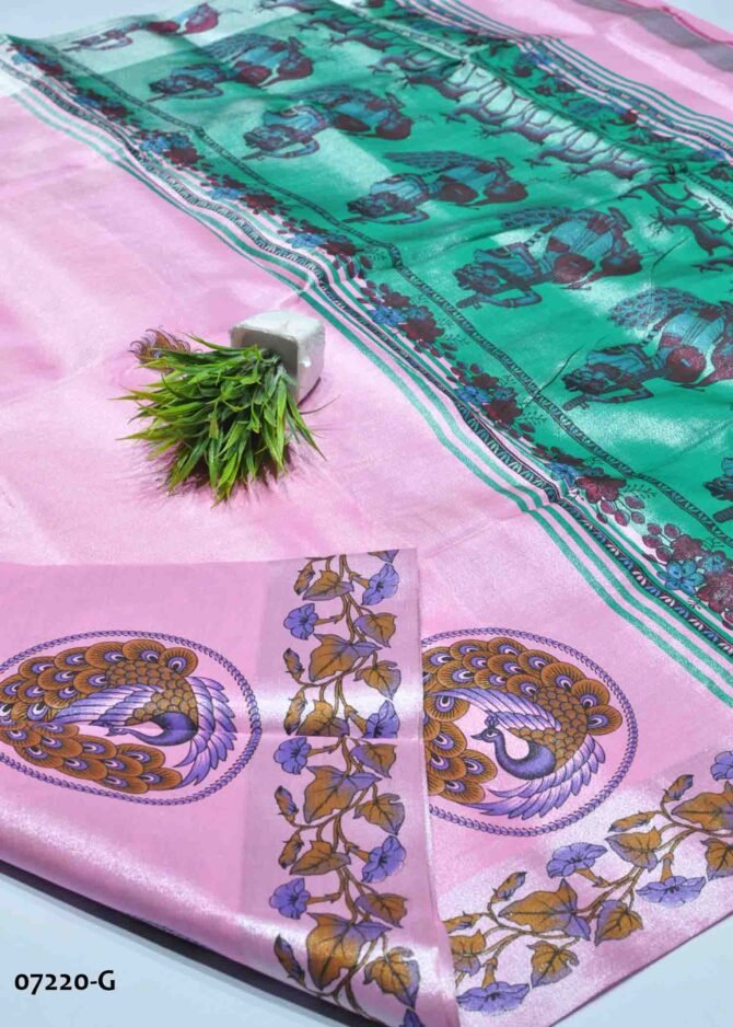 Niyashini -07220-G Baby Pink Color Elagant Rich Look Poly Silk Cotton Saree CM1246773 (LR13C)