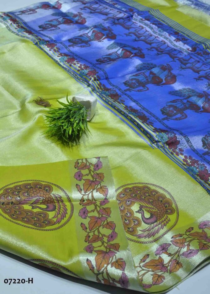 Niyashini -07220-H   Pistachio Green Color Elagant Rich Look Poly Silk Cotton Saree CM1246773 (LR13C)