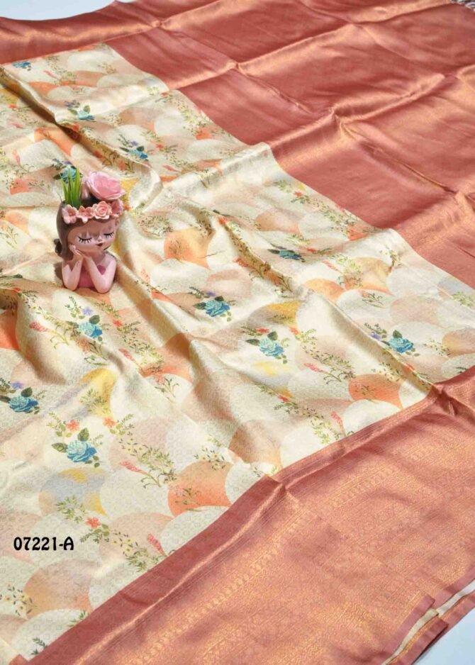 Harivarthini -07221-A Tan Color Beautiful Look Soft Silk Saree CM1221669 (RR3D)