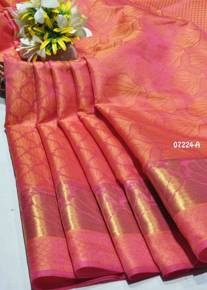 Adhithi -07224-A DesireRed Color Simply Tanchui Silk Saree CM1240188 (RR3C)