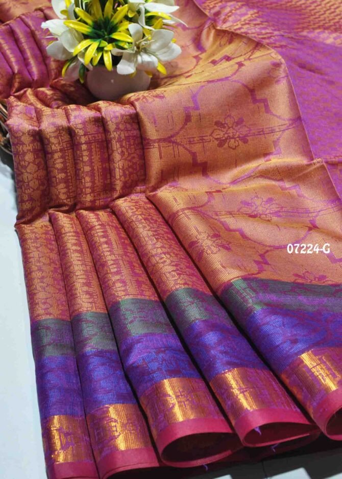 Adhithi -07224-G   Purple Color Simply Tanchui Silk Saree CM1240188 (RR3C)