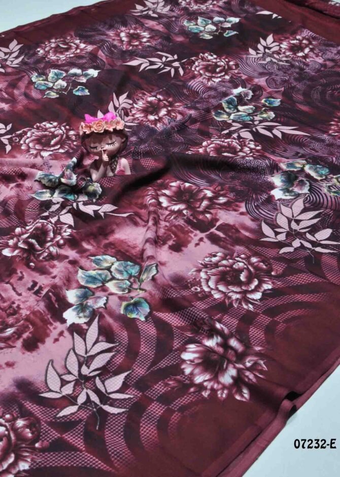Kamalini -07232-E  Purple Color Soft Synthetic Saree CM1245421 (LR11C)