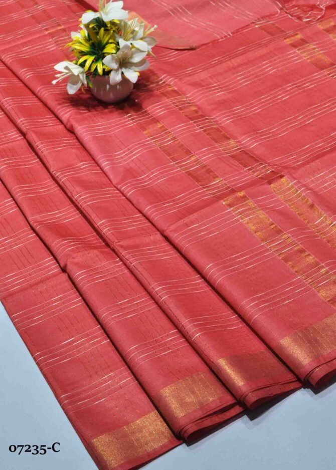 Darshini -07235-C  Desire Red Color New Trending Special Linen Cotton Saree CM1249582 [LR6C]