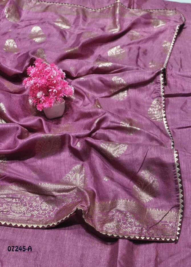 Aishwarya -07245-A Damson Purple Color Elegant Look Vichithra Silk Saree CM1248887 (LR6D)