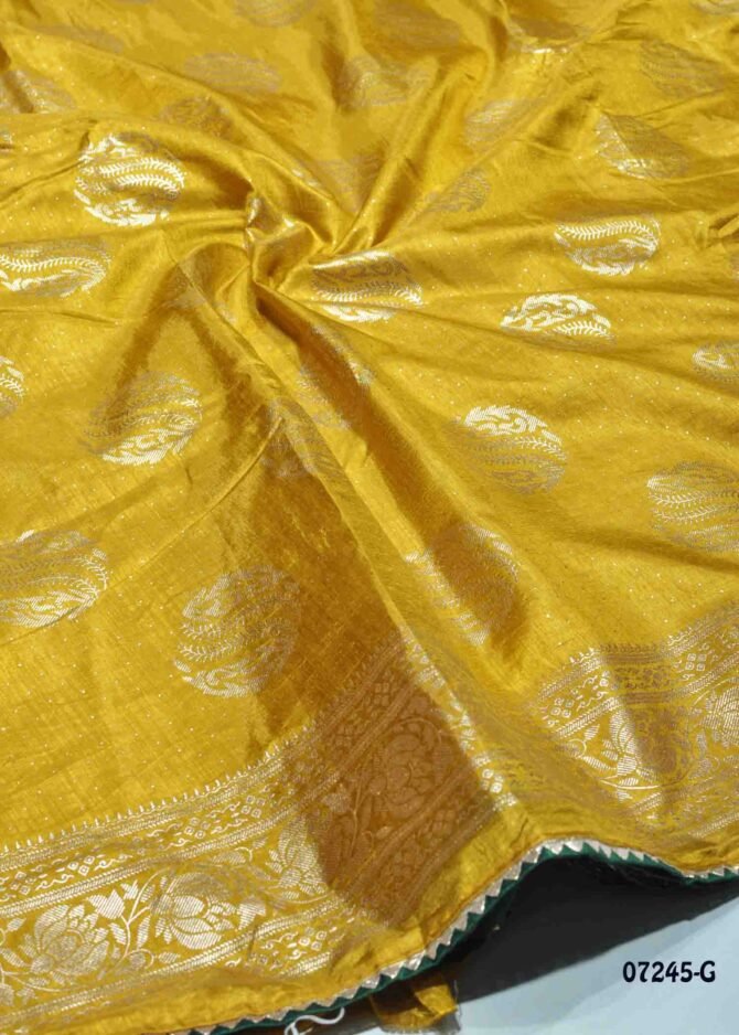 Deepika -07245-G  Fire Yellow Color Elegant Look Vichithra Silk Saree CM1248887 (LR6D)