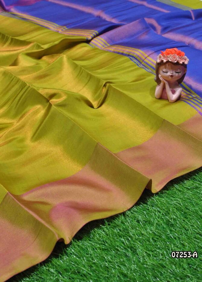 Nainika -07253-A  Tea Green Color Elagant Poly Silk Cotton Saree CM1250047 (LR13D)