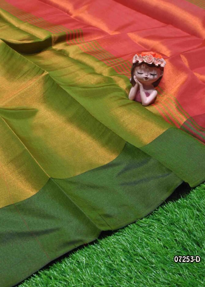 Nainika -07253-D  Tea Green Color Elagant Poly Silk Cotton Saree CM1250047 (LR13D)