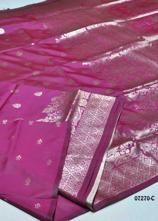 Shivanya - 07270-C  Magenta Color Rich Look Banarasi Saree CM1247989 (LR2D)