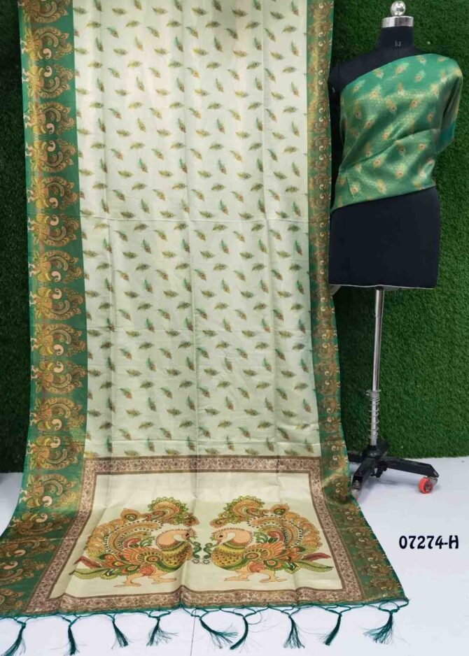 Harinika -07274-H  Light Green Color Traditonal Look Softy Silk Saree CM1252062 (LR3E)