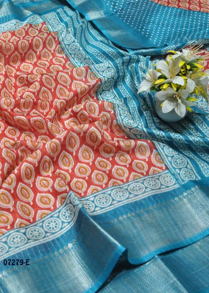 Poorvaja - 07279-E   Red Color Simply Dola Silk Saree CM1250968 [LR7C]