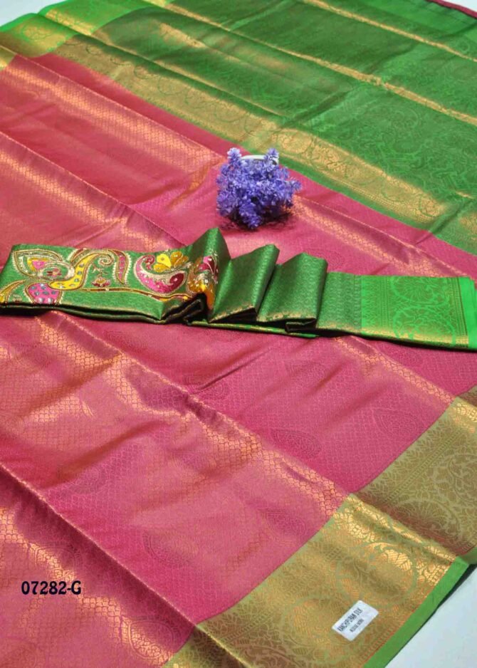 Neeshalini - 07282-G  Tomato Red Color Grand Look Traditonal Wear Raw Silk Saree CM1245063 (LR3B)