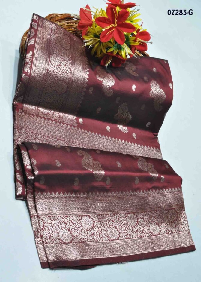 Shasvithika - 07283-G  Maroon Color Rich Look Banarasi Saree CM1247990 (LR2C)