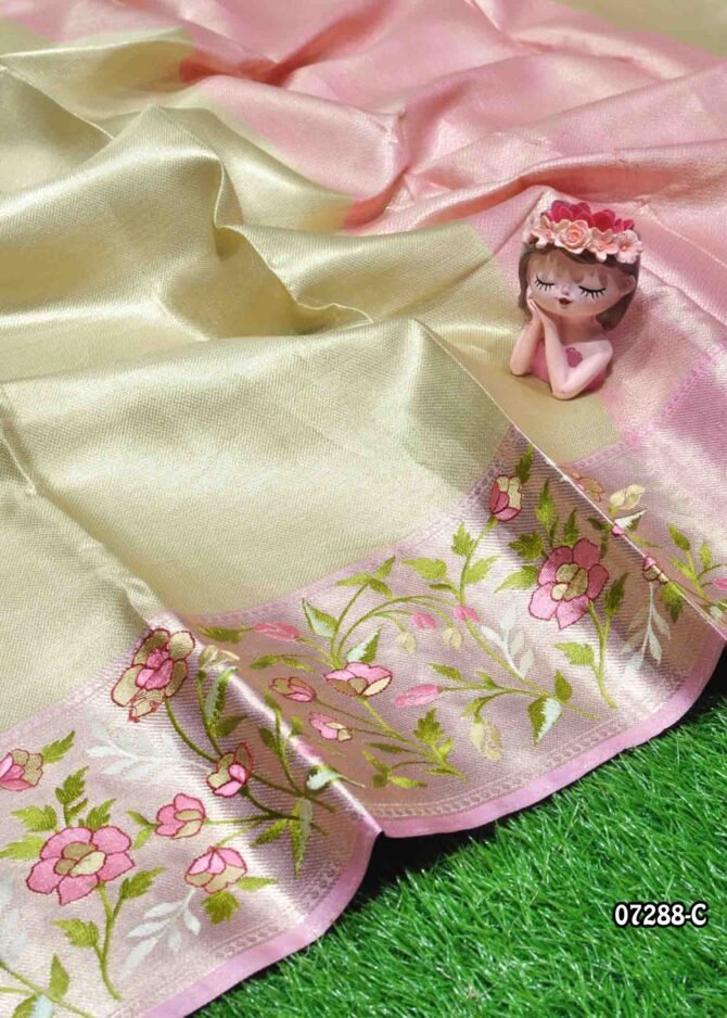 Jyotika - 07288-C  Camel Tan Color Grand Look Traditonal Wear Tissue Silk Saree CM1241581 (LR2C)