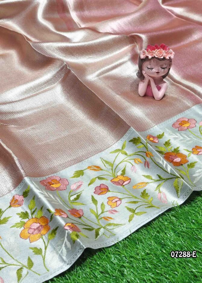 Jyotika - 07288-E  Dusky Rose Color Grand Look Traditonal Wear Tissue Silk Saree CM1241581 (LR2C)