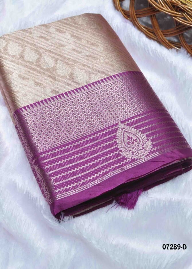 Sridhana - 07289-D  Sand Brown Color Grand Look Traditonal Wear Tissue Silk Saree CM1252786 (LR2B)