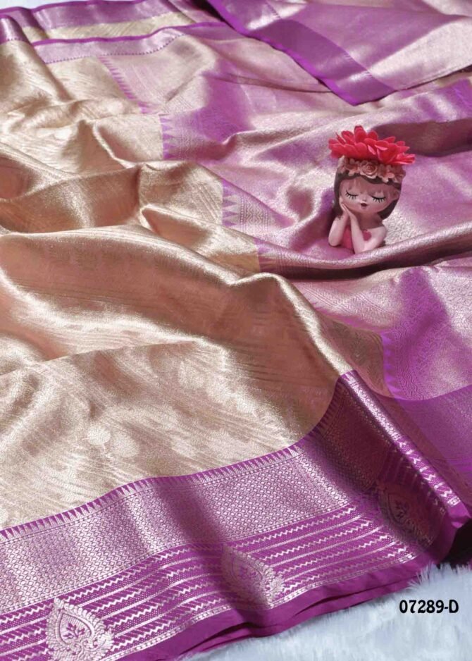 Sridhana - 07289-D  Sand Brown Color Grand Look Traditonal Wear Tissue Silk Saree CM1252786 (LR2B)